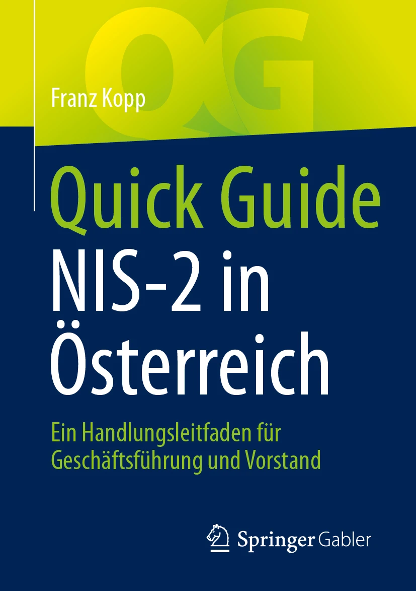 Buchcover Quick Guide NIS-2 in Österreich von Franz Kopp